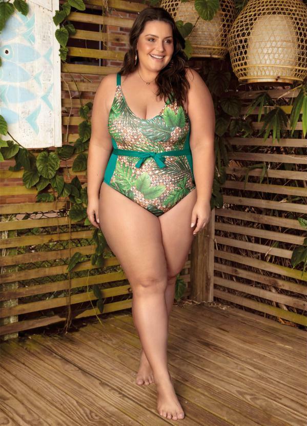 Bimini - Maiô Verde com Faixa para Amarrar na Cintura 8