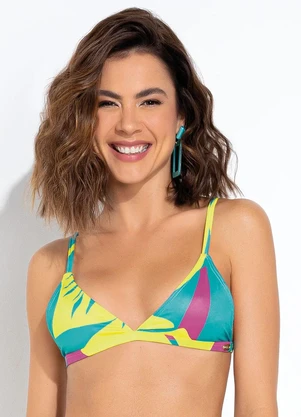 Quintess - Busto Biquíni Floral em Malha com Elastano - QUINTESS