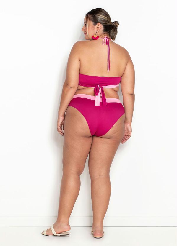 Outlet - Busto Biquíni Plus Size Bicolor Transpassado 3