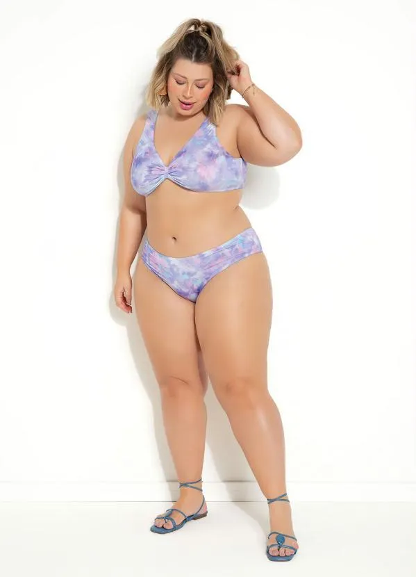 Marguerite - Calcinha Biquíni Plus Size Tie Dye 3