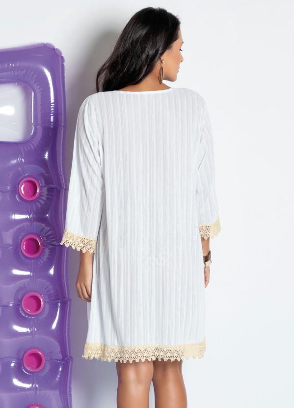 Alma Dolce - Saída de Praia Branca com Detalhe em Renda 2