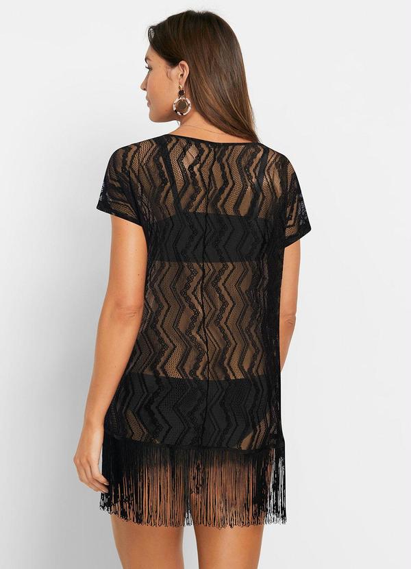 bonprix - Saída de Praia de Renda Preta 2