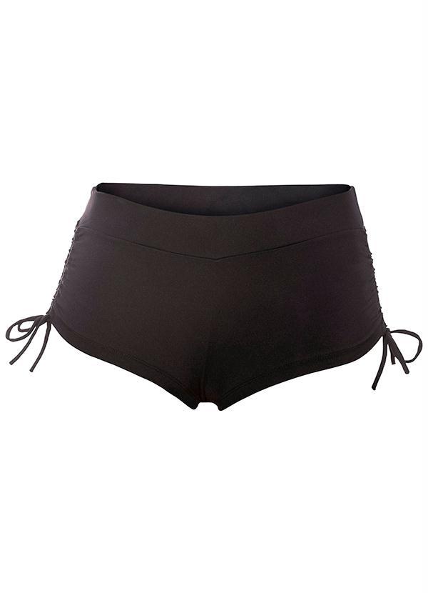 bonprix - Short Praia Liso Preto 5