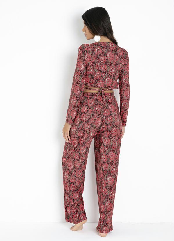 Queima Estoque - Top Animal Print com Tiras para Amarrar 3