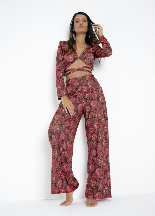 Queima Estoque - Top Animal Print com Tiras para Amarrar 2