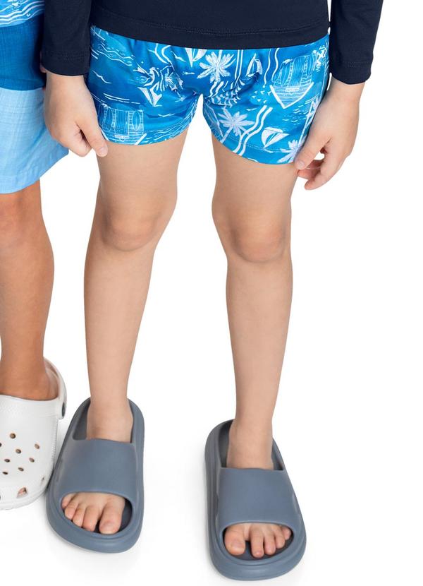 Quimby - Sunga Boxer Infantil com Fps +50 Azul