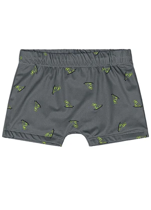 Quimby - Sunga Boxer Infantil Estampada Cinza - QUIMBY