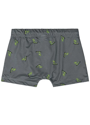Quimby - Sunga Boxer Infantil Estampada Cinza - QUIMBY