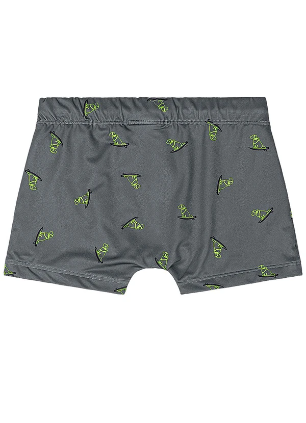 Quimby - Sunga Boxer Infantil Estampada Cinza 2