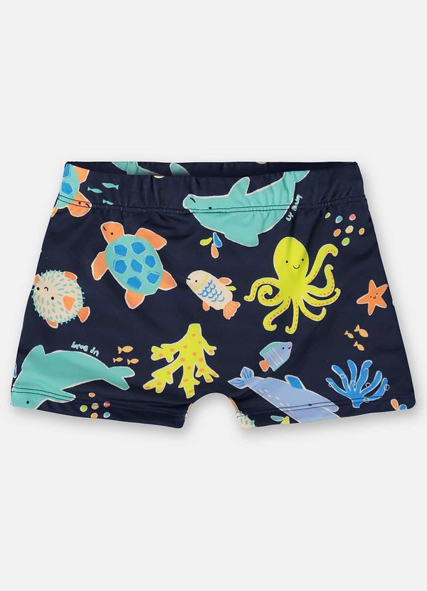 Up Baby - Sunga Boxer Infantil Proteção Fps+50 Azul