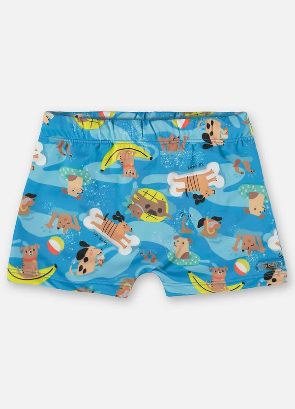 Up Baby - Sunga Boxer Infantil Proteção Fps+50 Azul