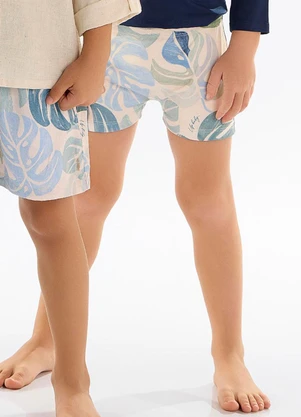 Up Baby - Sunga Boxer Infantil Proteção Fps+50 Bege - UP BABY