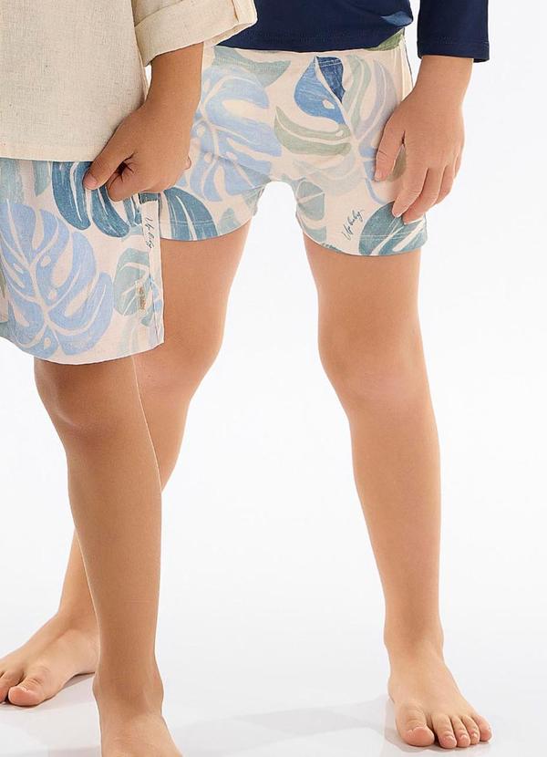 Up Baby - Sunga Boxer Infantil Proteção Fps+50 Bege
