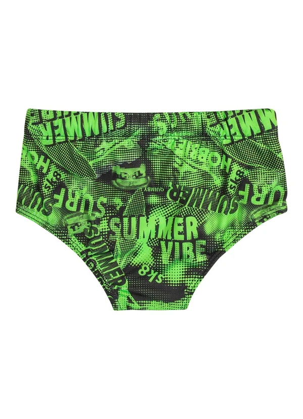 Quimby - Sunga Infantil com Proteção Fps +50 Verde 2