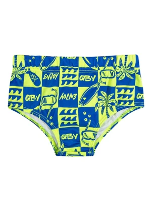 Quimby - Sunga Infantil com Proteção Fps +50 Verde - QUIMBY