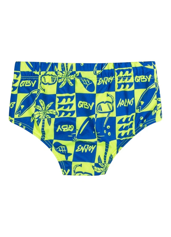 Quimby - Sunga Infantil com Proteção Fps +50 Verde 2
