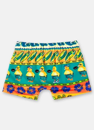 Up Baby - Sunga Petals And Ducks Infantil Verde - UP BABY