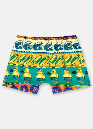Up Baby - Sunga Petals And Ducks Infantil Verde - UP BABY