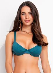Top de Biquni Azul Petrleo