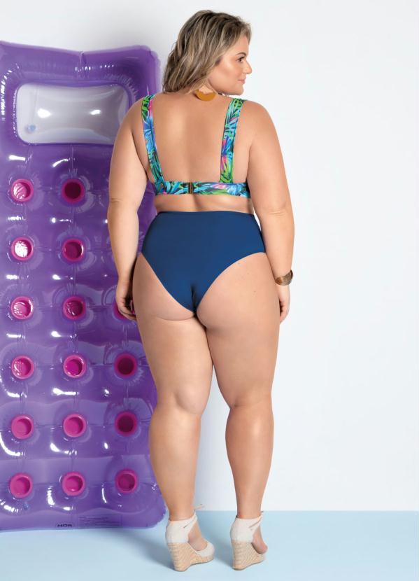 Outlet - Biquíni Busto Tropical Plus Size com Alças Larga 4