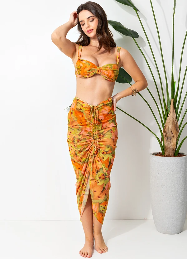 Água de Coco - Biquini Sutia  Laranja 3