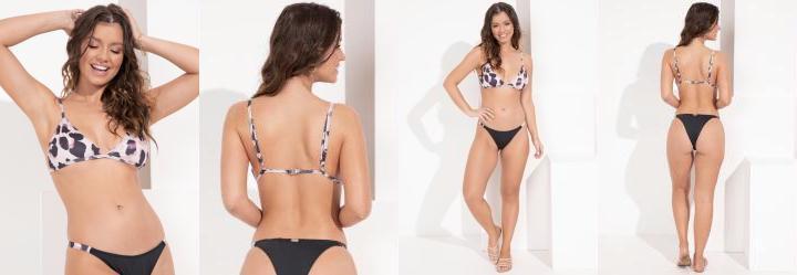 Busto Biquni Animal Print Renovado
