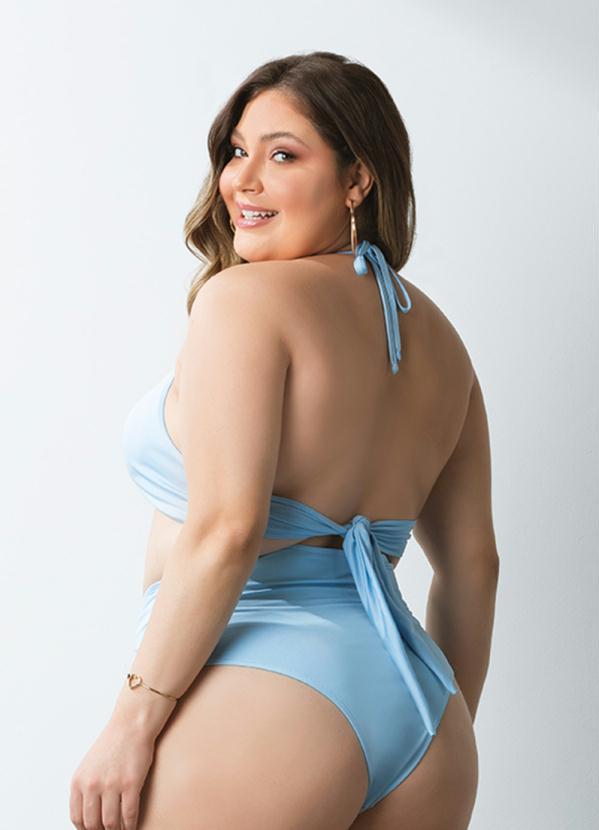 Quintess - Busto Biquíni Azul com Nó na Frente 6