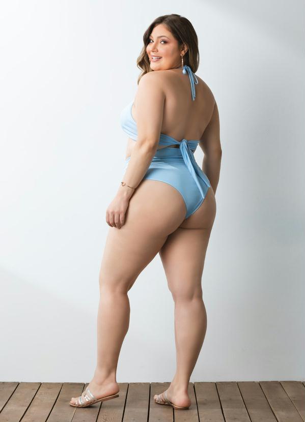 Quintess - Busto Biquíni Azul com Nó na Frente 8