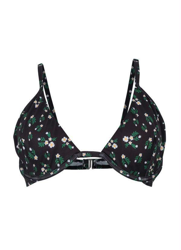 Outlet - Busto Biquíni com Aro Floral Dark 5