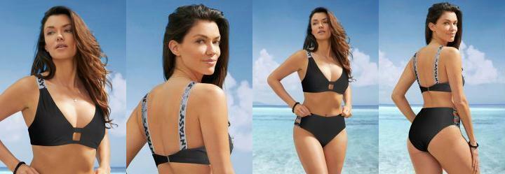 Busto Biquni com Recorte Preto