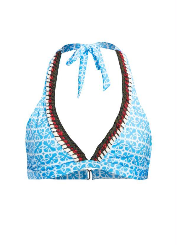 Outlet - Busto Biquíni Estampado Azul e Branco 7