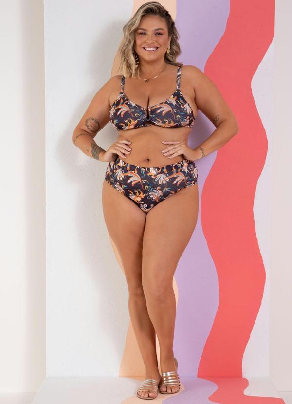 Quintess - Busto Biquíni Paisley com Detalhe em Fivela 10