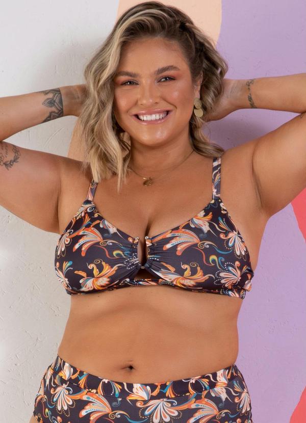 Quintess - Busto Biquíni Paisley com Detalhe em Fivela 6