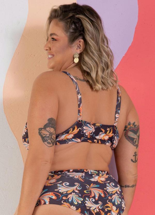Quintess - Busto Biquíni Paisley com Detalhe em Fivela 7