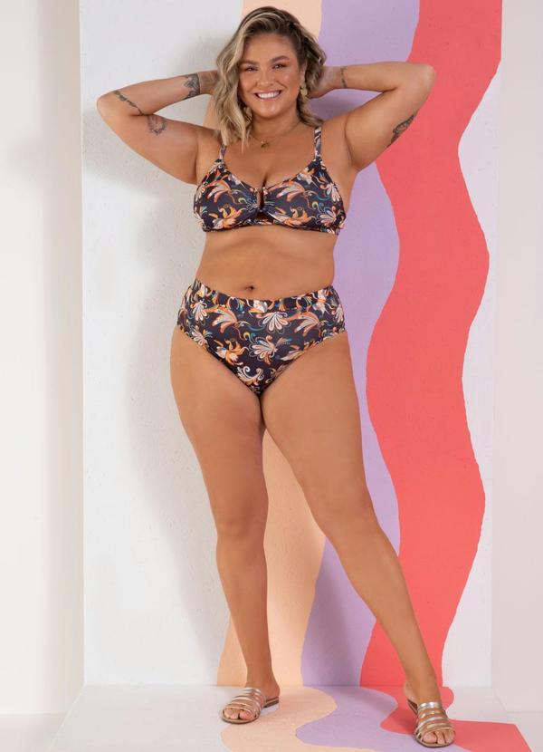 Quintess - Busto Biquíni Paisley com Detalhe em Fivela 8