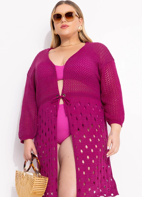 Marguerite - Busto Biquíni Pink em Malha Canelada Texturizada 12