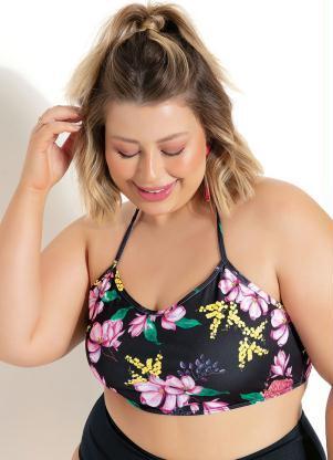 Busto Biquni Plus Size (Flores)