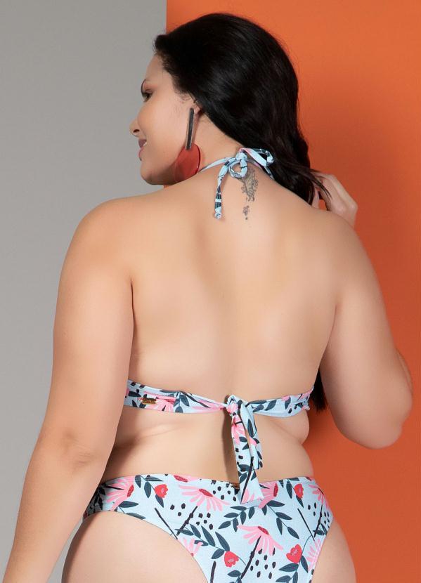 Quintess - Top Biquíni Floral com Argola no Centro 6