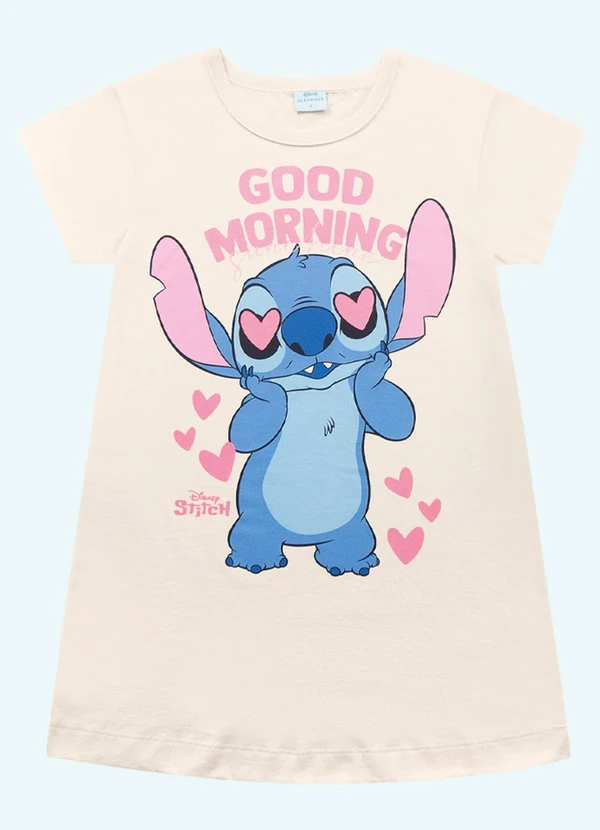 Fakini Kids - Camisola de Pijama Lilo & Stitch Bege 4