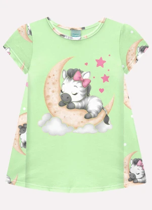 Kyly - Camisola Infantil Menina Brilha no Escuro Verde - KYLY