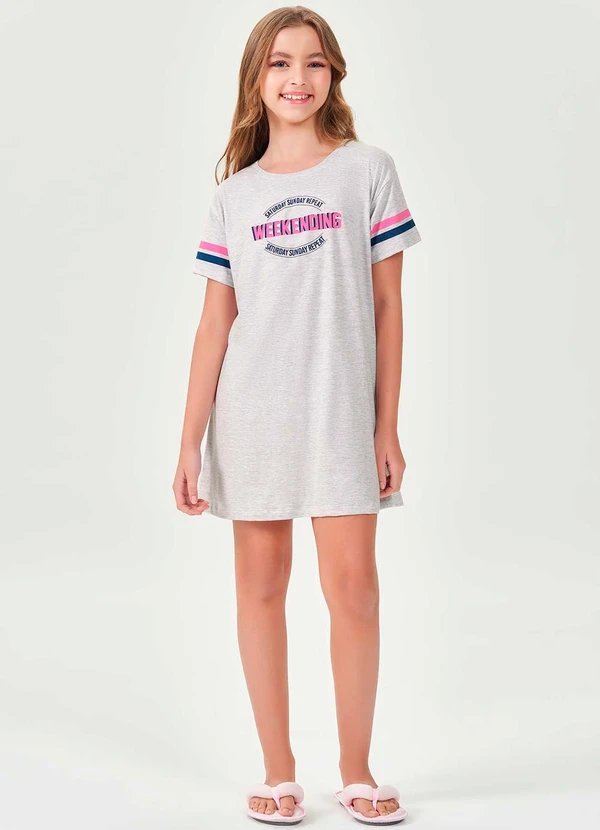 Espaço Pijama - Camisola Infantil Mescla 3