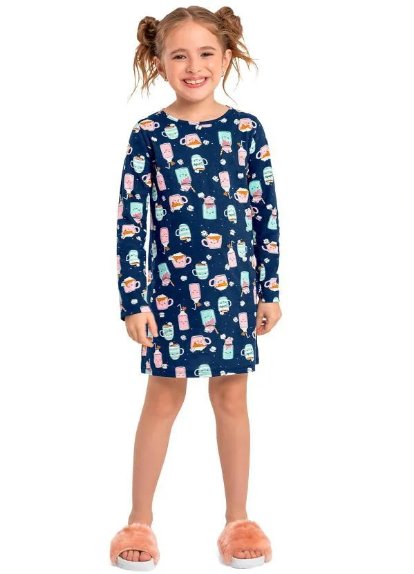 Quimby - Camisola Manga Longa Infantil Azul 2