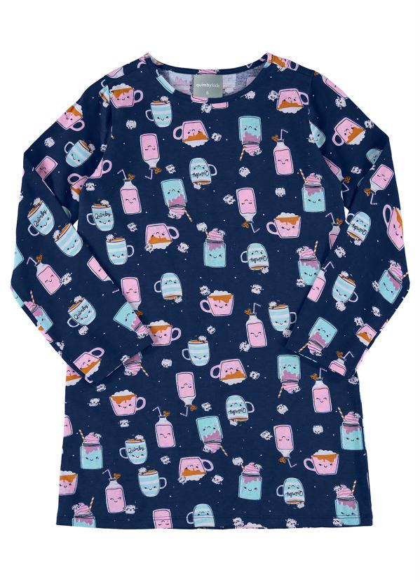Quimby - Camisola Manga Longa Infantil Azul 3