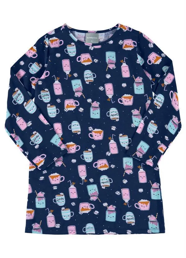 Quimby - Camisola Manga Longa Infantil Azul 3