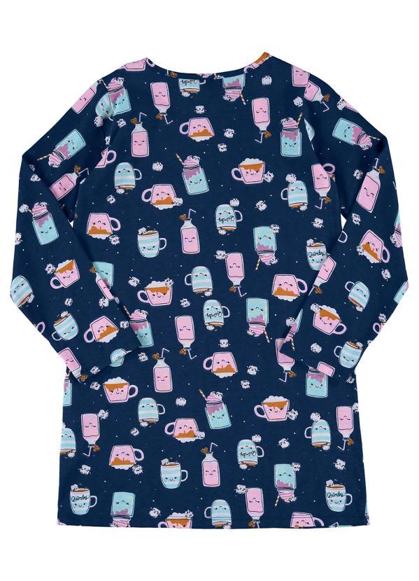 Quimby - Camisola Manga Longa Infantil Azul 4