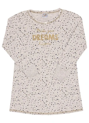 Pulla Bulla - Camisola Meia Malha Feminina Cinza - PULLA BULLA