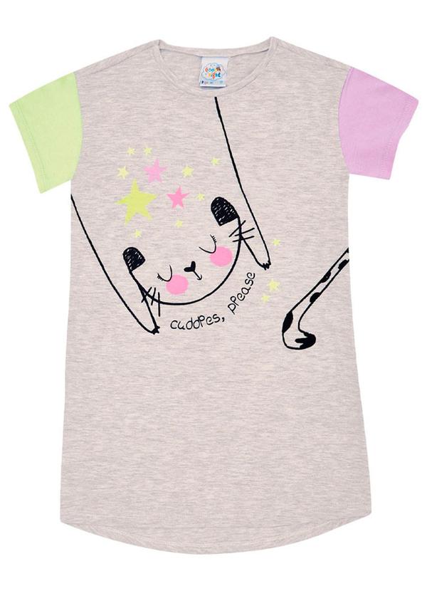 Pulla Bulla - Camisola Meia Malha Feminina Cinza