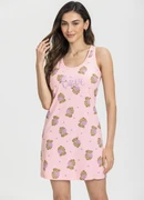 produto Mensageiro do Sonhos - Camisola Regata com Estampa de Cachorros Rosa