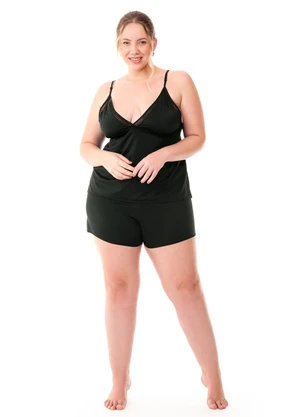 Zee Rucci - Babydoll com Transparência Preto - ZEE RUCCI