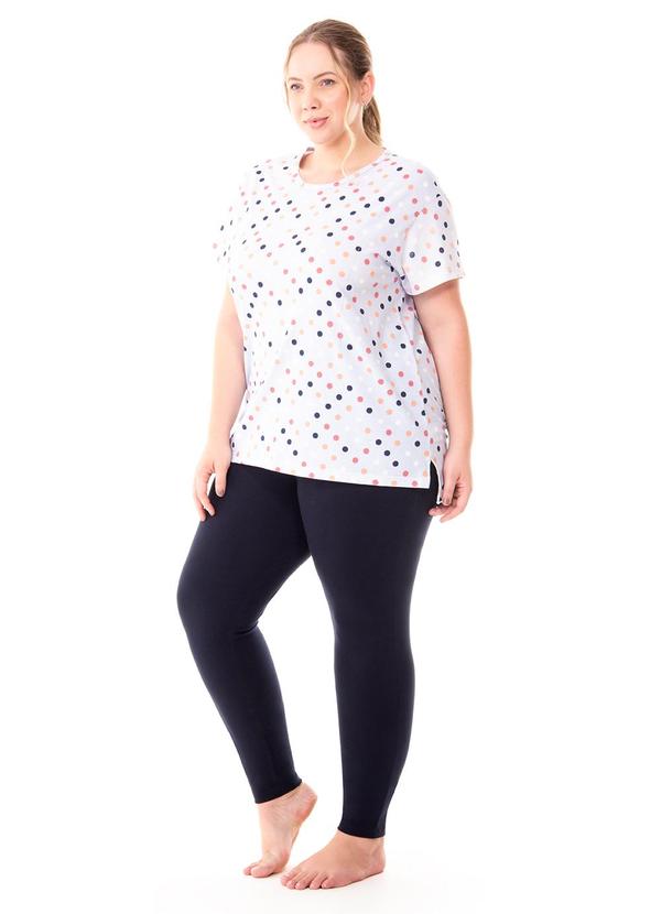 Zee Rucci - Pijama Manga Curta com Legging Plus Azul